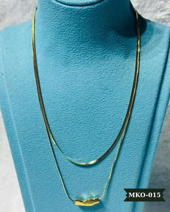 Çelik 2'Li İtalyan Zincirli Kolye