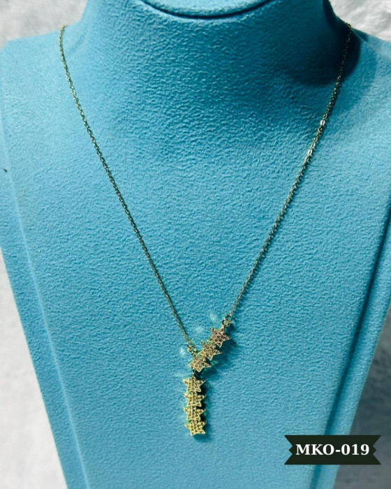 Yıldız Sıralı Çelik Kolye