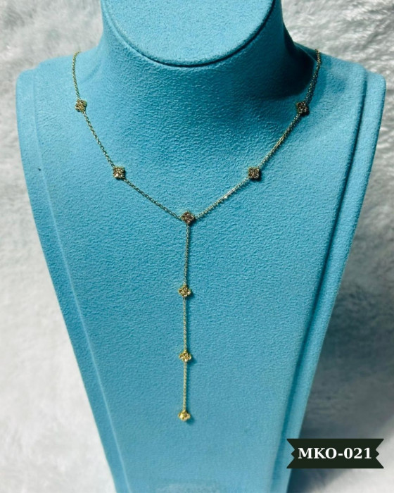 Kalpli Model Çelik Y Kolye