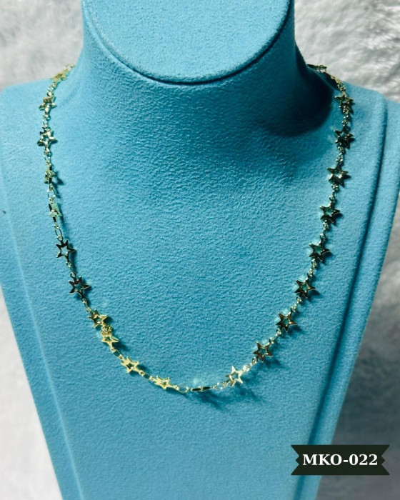 Yıldız Sıralı Çelik Kolye