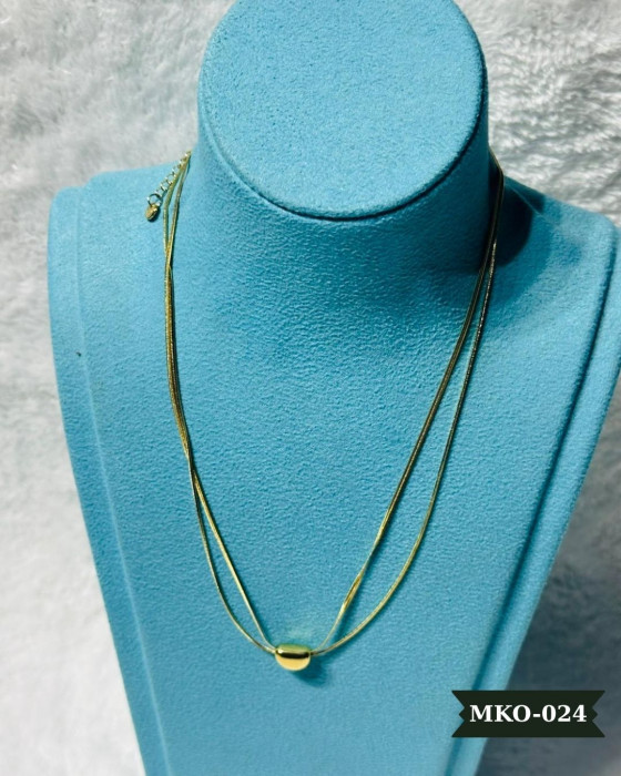 Çelik 2'Li İtalyan Zincirli Kolye