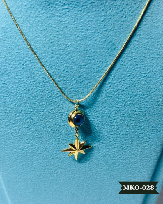 Çelik Yıldız Kolye