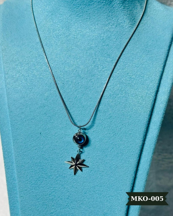 Çelik Yıldız Kolye