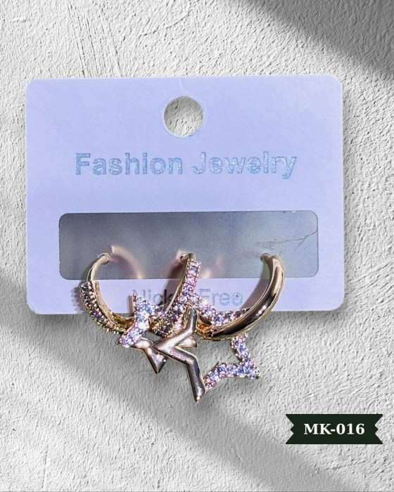 Yıldız Model Çelik Küpe